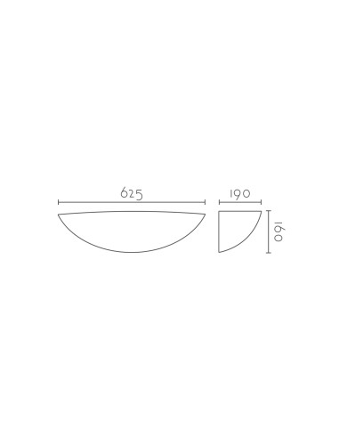 Aplique de pared modelo ESFERA 625 LED en color Blanco