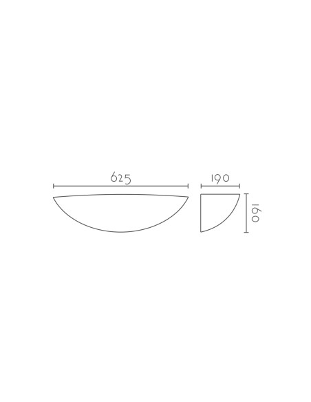 Aplique de pared modelo ESFERA 625 LED en color Blanco