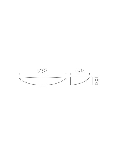 Aplique de pared modelo ESFERA 730 LED Dimable en color Blanco