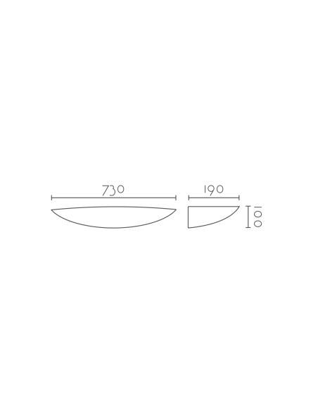 Aplique de pared modelo ESFERA 730 LED Dimable en color Blanco