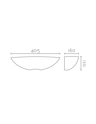 Aplique de pared modelo ESFERA UP-DOWN 405 LED en color Blanco