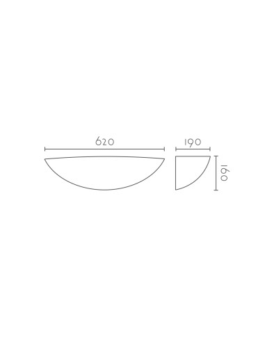 Aplique de pared modelo BALI LED Dimable en color Blanco