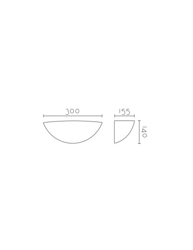 Aplique de pared modelo A-5149 - 1xE27 en color Blanco para 1xE27 (no incluida)