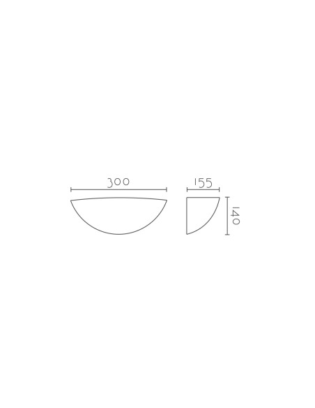 Aplique de pared modelo A-5149 - 1xE27 en color Blanco para 1xE27 (no incluida)