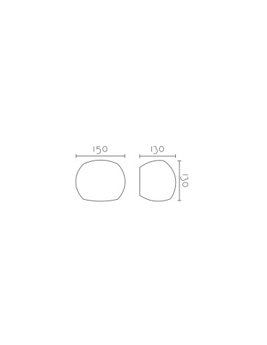 Aplique de pared modelo ELSA 150 en color Blanco para 1XG9 (no incluida)