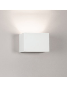 Aplique de pared modelo RINGO 160 - 1XG9 en color Blanco para 1XG9 (no incluida)
