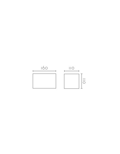 Aplique de pared modelo RINGO 160 - 1XG9 en color Blanco para 1XG9 (no incluida)