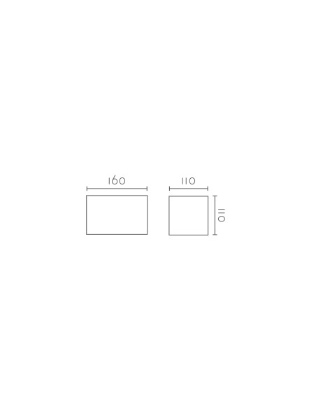 Aplique de pared modelo RINGO 160 - 1XG9 en color Blanco para 1XG9 (no incluida)