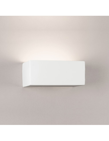 Aplique de pared modelo BRAVO 250 - 1xE27 en color Blanco para 1xE27 (no incluida)