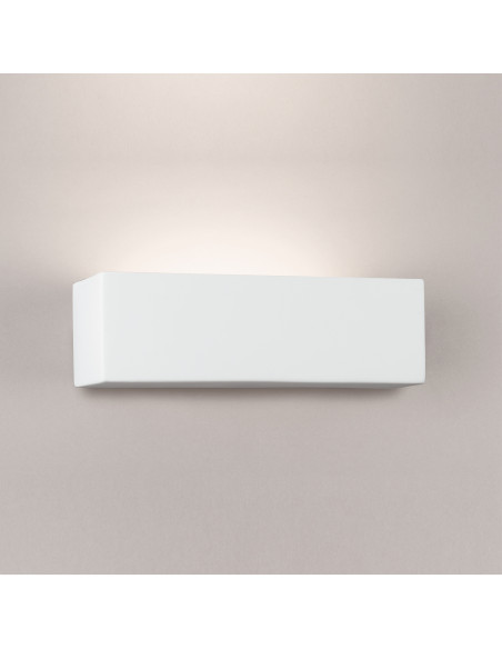 Aplique de pared modelo FRAC 350 - 1xE27 en color Blanco para 1xE27 (no incluida)