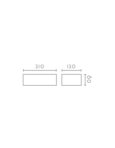 Aplique de pared modelo BLAS 210 en color Blanco para 1XG9 (no incluida)