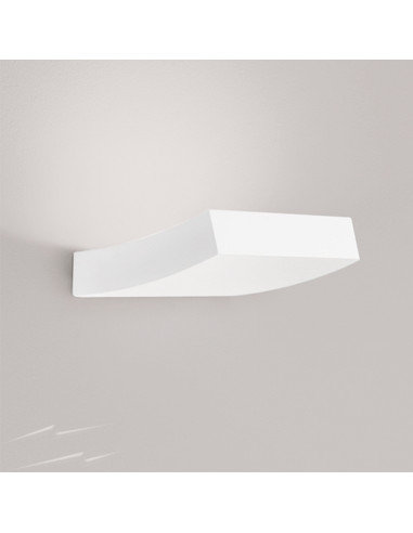 Aplique de pared modelo ULISES 300 en color Blanco para 2XG9 (no incluida)