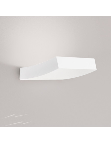 Aplique de pared modelo ULISES 300 en color Blanco para 2XG9 (no incluida)