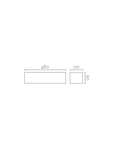 Aplique de pared modelo NICO 480 LED en color Blanco