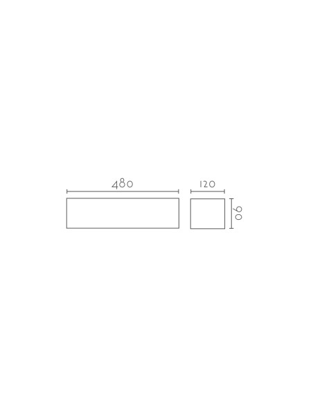 Aplique de pared modelo NICO 480 LED en color Blanco