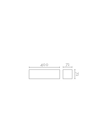Aplique de pared modelo LINDA 400 Dimable en color Blanco