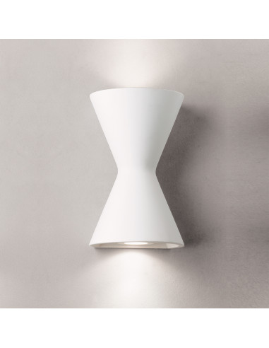 Aplique de pared modelo DIAVOLO en color Blanco para 2xGU10 (no incluida)