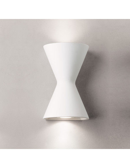 Aplique de pared modelo DIAVOLO en color Blanco para 2xGU10 (no incluida)