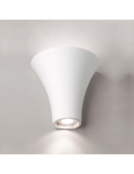 Aplique de pared modelo VESUBIO - 1XGU10 + 1XR7S 78mm en color Blanco para 1XGU10 + 1XR7S 78mm (no incluida)