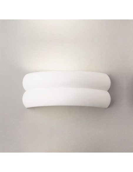 Aplique de pared modelo ICEBERG 330 - 1xE27 en color Blanco para 1xE27 (no incluida)