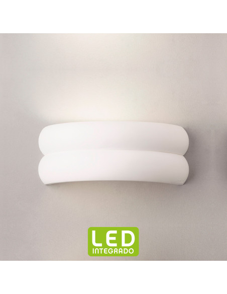 Aplique de pared modelo ICEBERG 330 LED Dimable en color Blanco