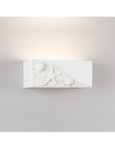 Aplique de pared modelo GREGAL - 1xE27 en color Blanco para 1xE27 (no incluida)