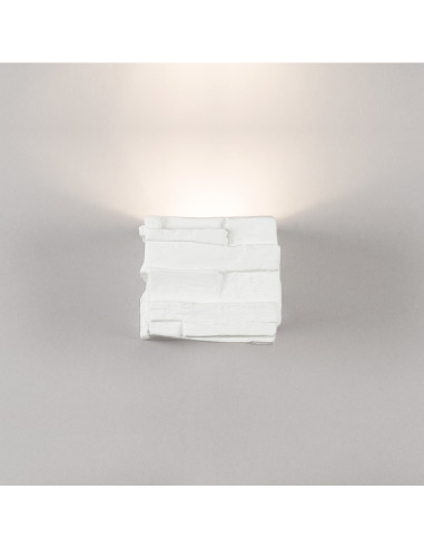 Aplique de pared modelo BERET en color Blanco