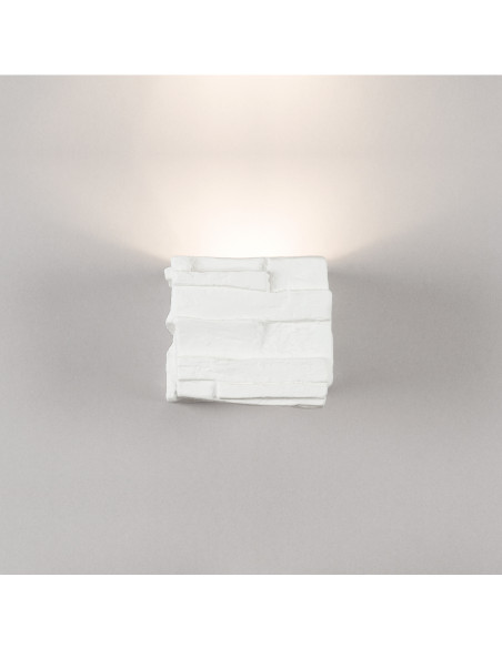 Aplique de pared modelo BERET en color Blanco