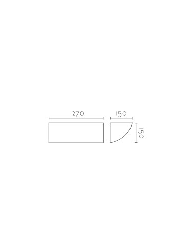 Aplique de pared modelo INCA LED Dimable en color Blanco