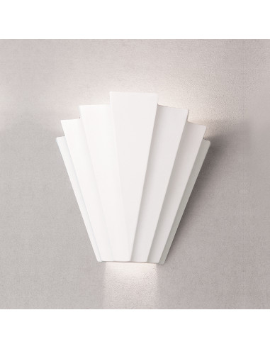 Aplique de pared modelo NERVA - 1xE27 en color Blanco para 1xE27 (no incluida)