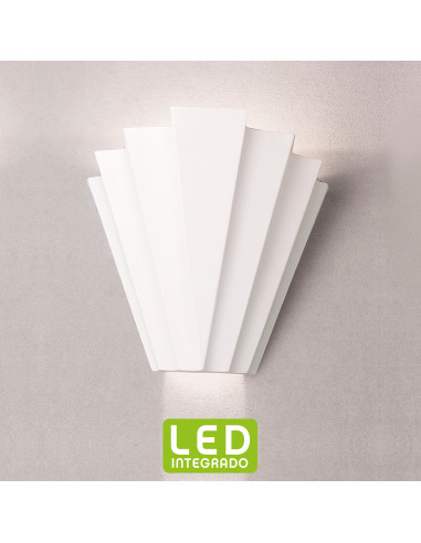 Aplique de pared modelo NERVA LED en color Blanco