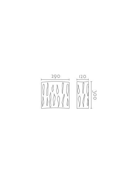 Aplique de pared modelo OXID - 1xR7s 118mm en color Blanco para 1xR7s 118mm (no incluida)