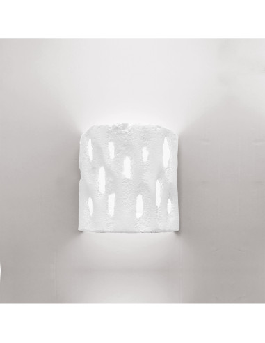 Aplique de pared modelo OXID - 1xE27 en color Blanco para 1xE27 (no incluida)