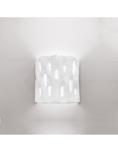 Aplique de pared modelo OXID - 1xE27 en color Blanco para 1xE27 (no incluida)