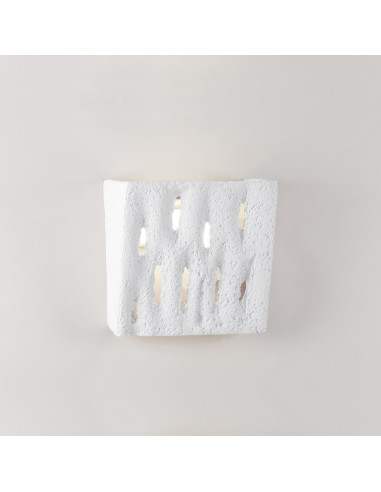 Aplique de pared modelo FERRO - 1xE27 en color Blanco para 1xE27 (no incluida)