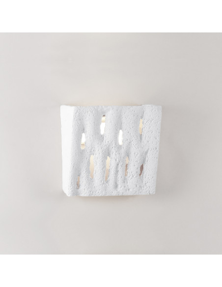 Aplique de pared modelo FERRO - 1xE27 en color Blanco para 1xE27 (no incluida)