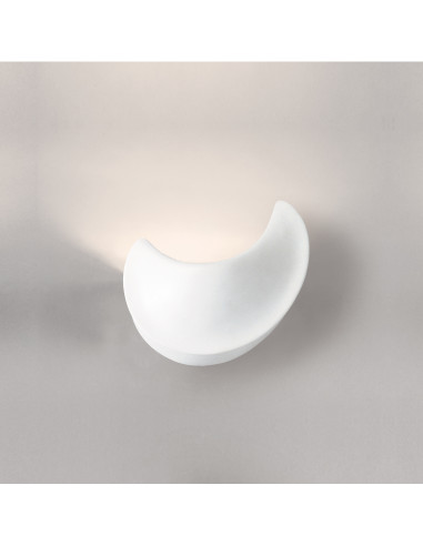 Aplique de pared modelo LLUNA - 1xE27 en color Blanco para 1xE27 (no incluida)