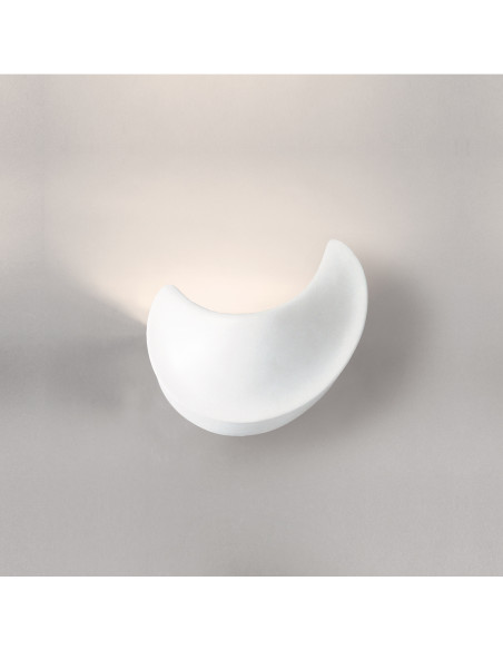 Aplique de pared modelo LLUNA - 1xE27 en color Blanco para 1xE27 (no incluida)