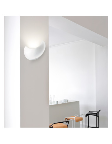 Aplique de pared modelo LLUNA LED en color Blanco