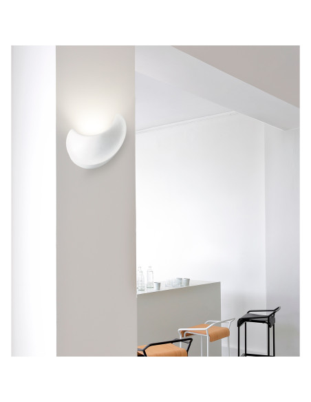 Aplique de pared modelo LLUNA LED en color Blanco