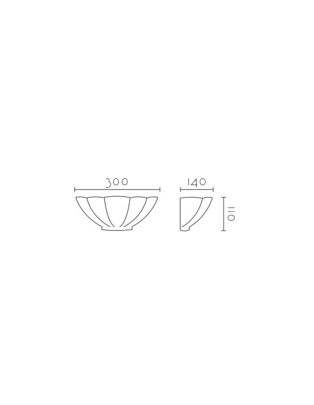 Aplique de pared modelo ATENEA LED Dimable en color Blanco