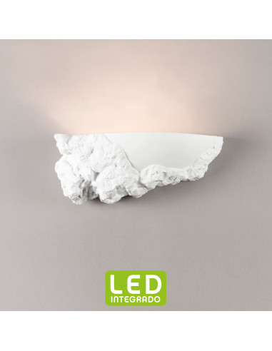 Aplique de pared modelo ROCA LED en color Blanco