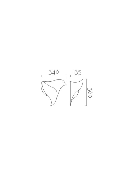 Aplique de pared modelo MAGNO LED Dimable en color Blanco