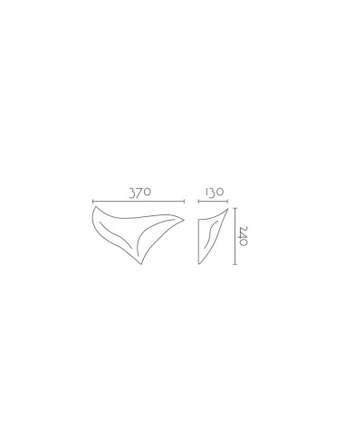 Aplique de pared modelo AVE - 1xE27 en color Blanco para 1xE27 (no incluida)