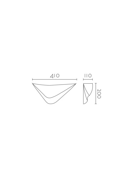 Aplique de pared modelo TEA - 1xE27 en color Blanco para 1xE27 (no incluida)