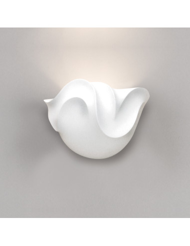Aplique de pared modelo GLASS - 1xE27 en color Blanco para 1xE27 (no incluida)