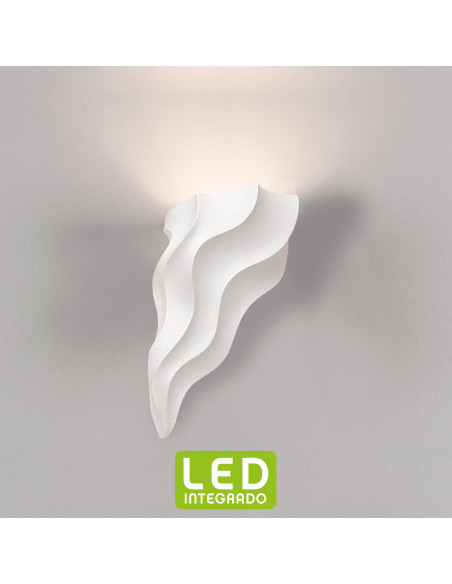 Aplique de pared modelo FLAMA LED Dimable en color Blanco