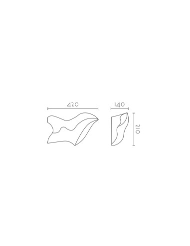 Aplique de pared modelo FLETXA - 1xE27 en color Blanco para 1xE27 (no incluida)