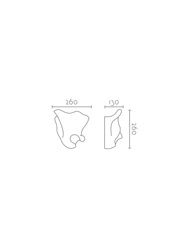 Aplique de pared modelo DANDY LED en color Blanco