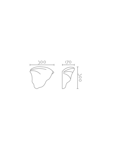 Aplique de pared modelo CRATER LED Dimable en color Blanco